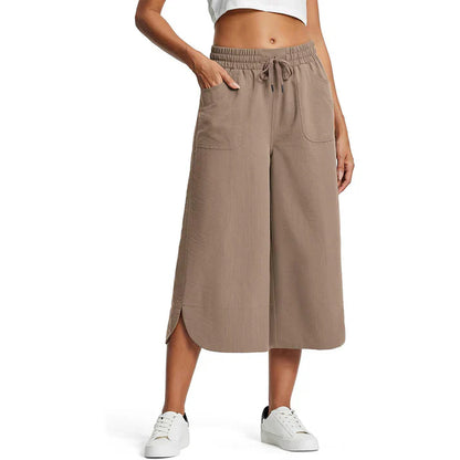 Pantalones Cropped Mujer Transpirables