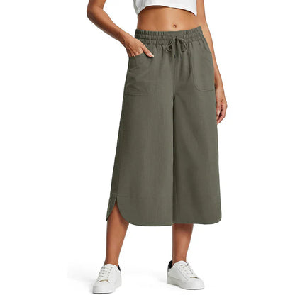 Pantalones Cropped Mujer Transpirables
