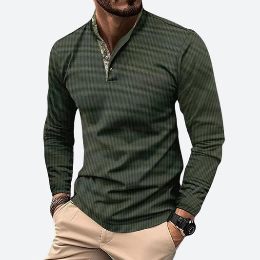 Camisa Hombre Semitransparente Manga Larga Ajuste Regular - Mavetta