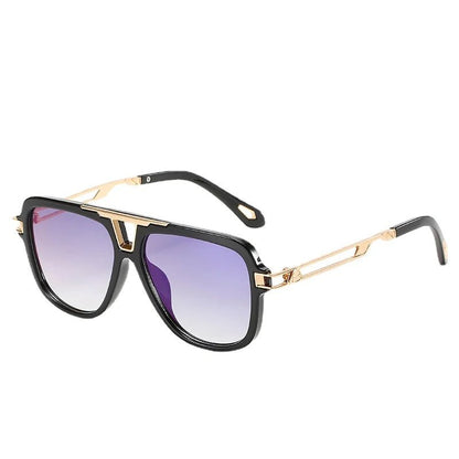 Gafas de sol Unisex estilo aviador con lentes degradados y protección