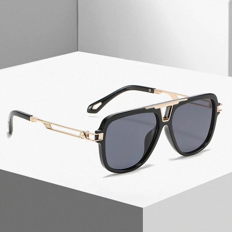 Gafas de sol Unisex estilo aviador con lentes degradados y protección