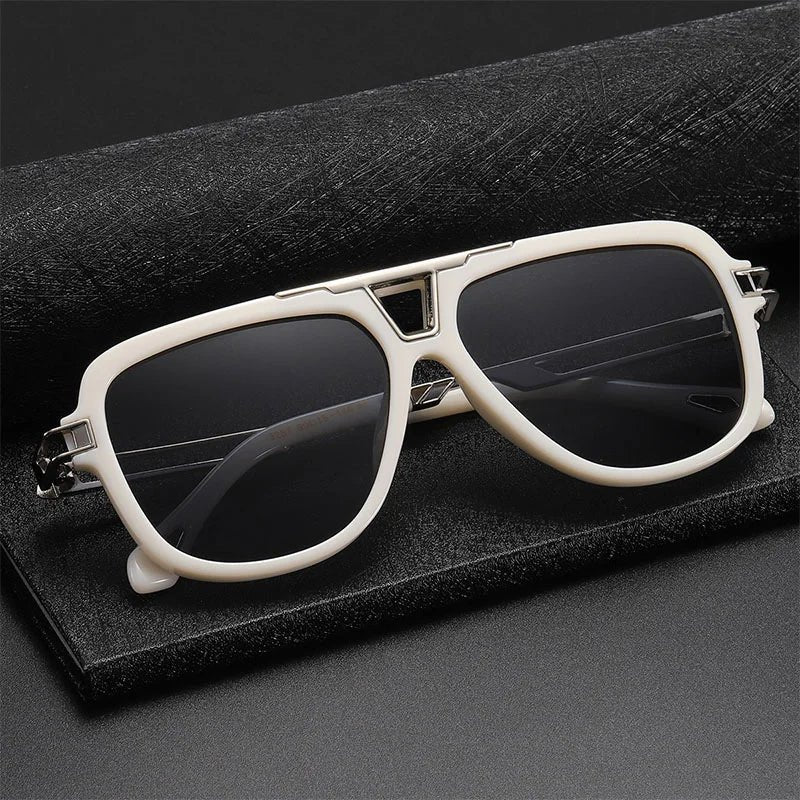 Gafas de sol Unisex estilo aviador con lentes degradados y protección