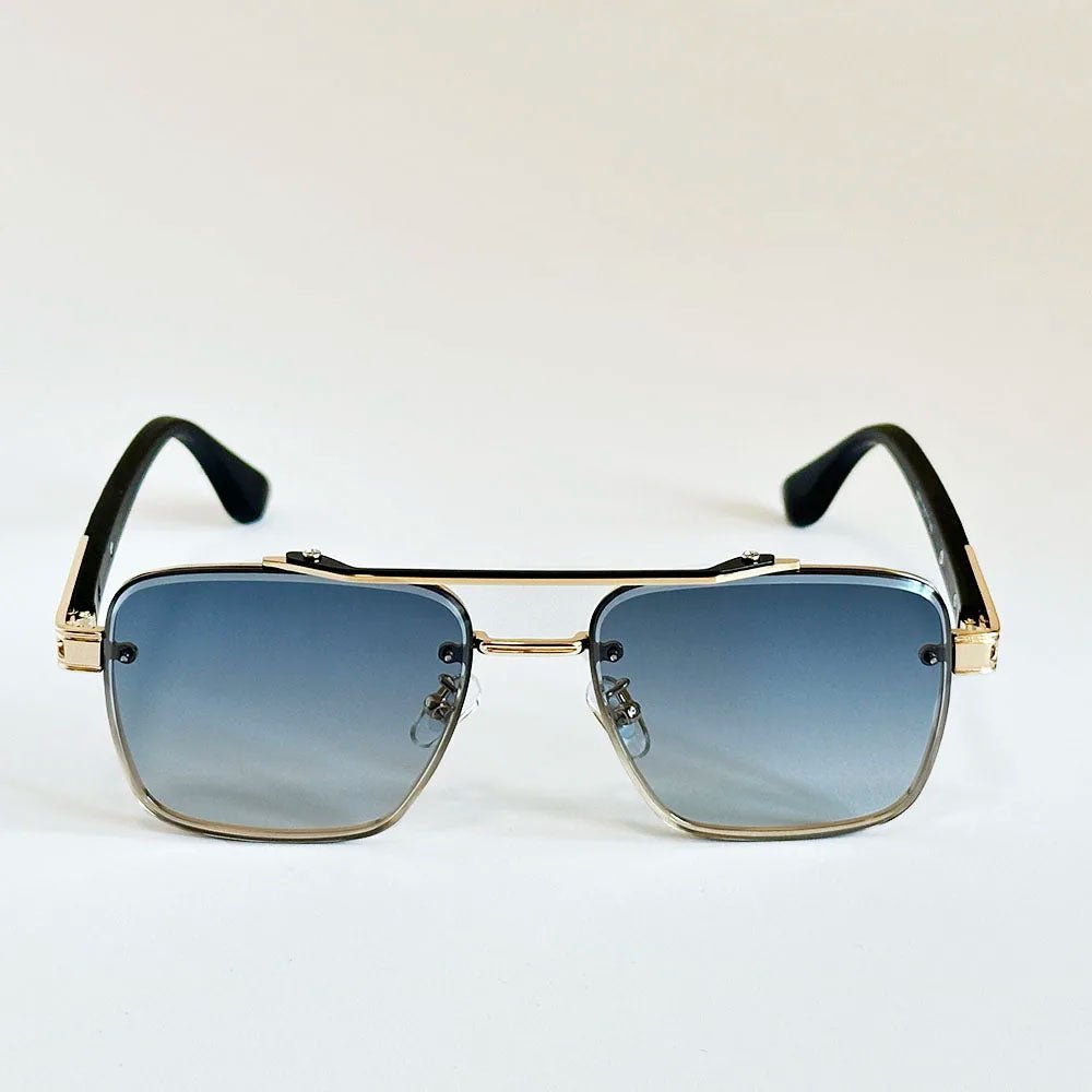 Gafas de sol Unisex estilo aviador cuadrado aleación lentes degradados