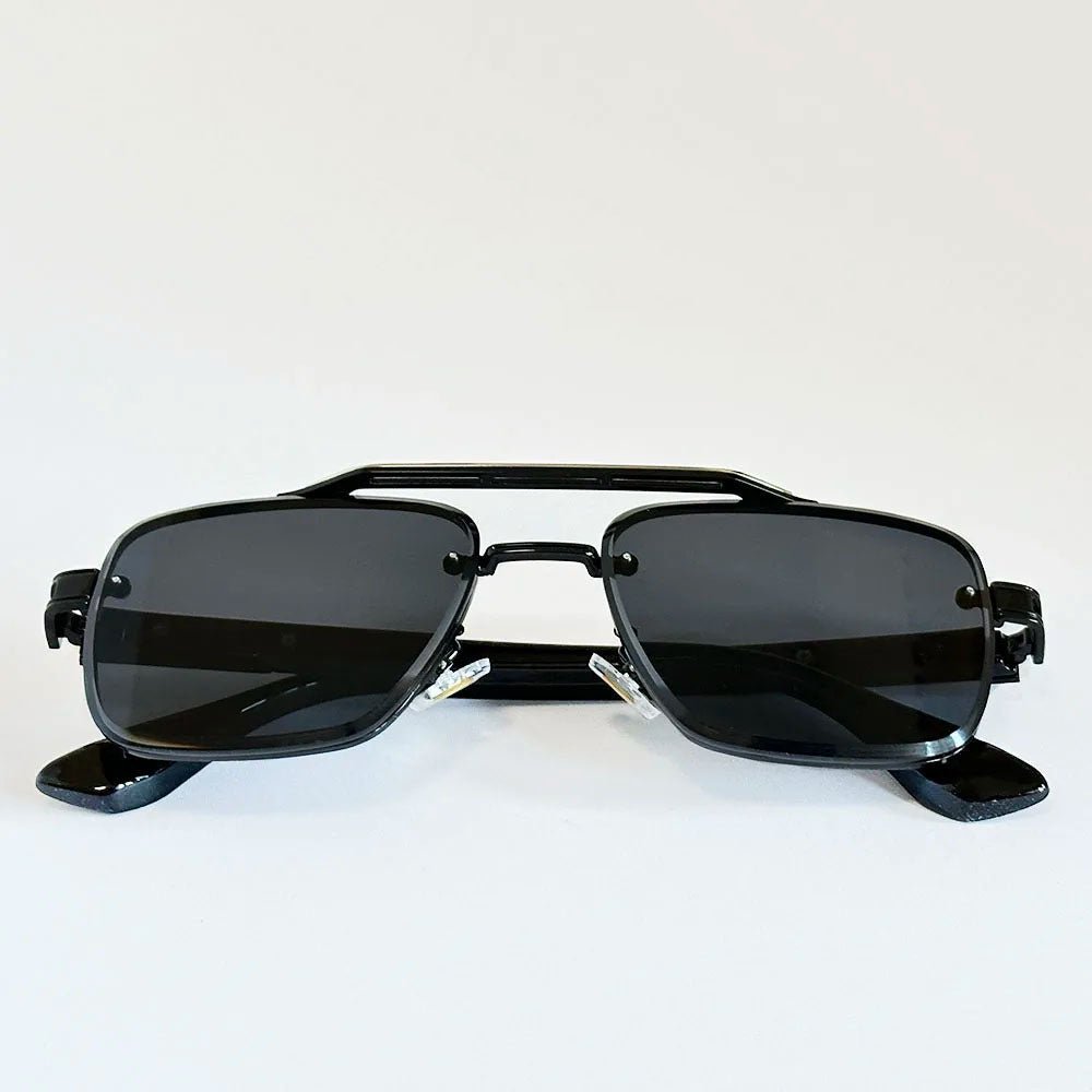 Gafas de sol Unisex estilo aviador cuadrado aleación lentes degradados