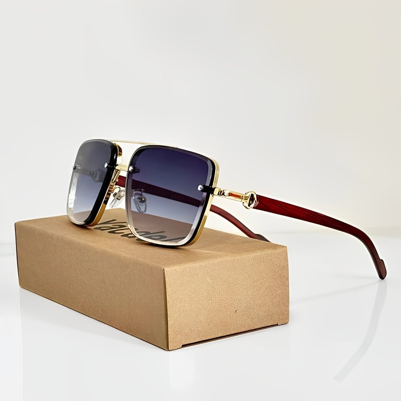 Gafas de sol Unisex estilo aviador con lentes degradados y protección