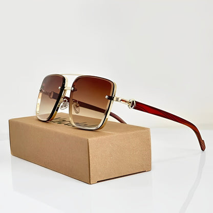 Gafas de sol Unisex estilo aviador con lentes degradados y protección