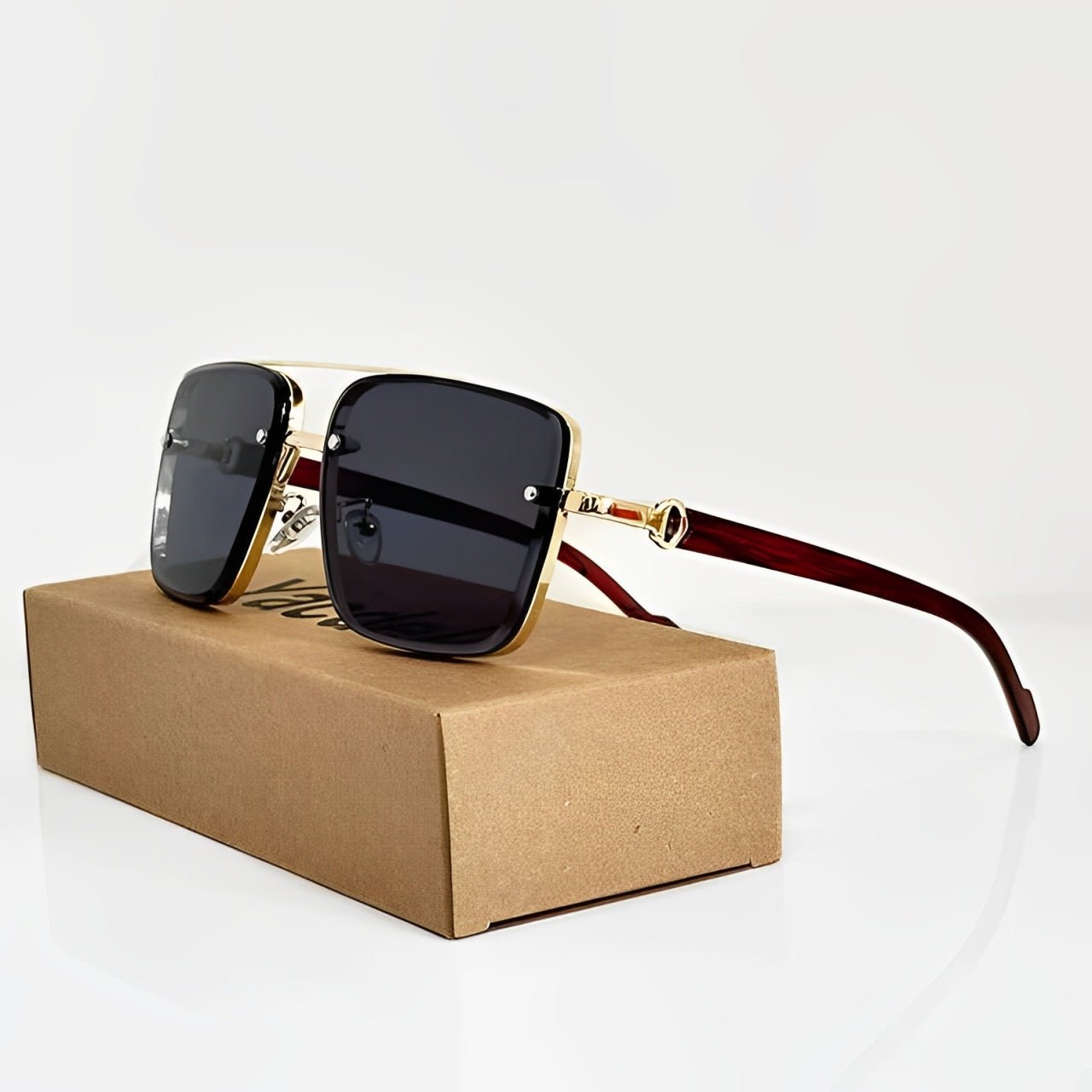 Gafas de sol Unisex estilo aviador con lentes degradados y protección