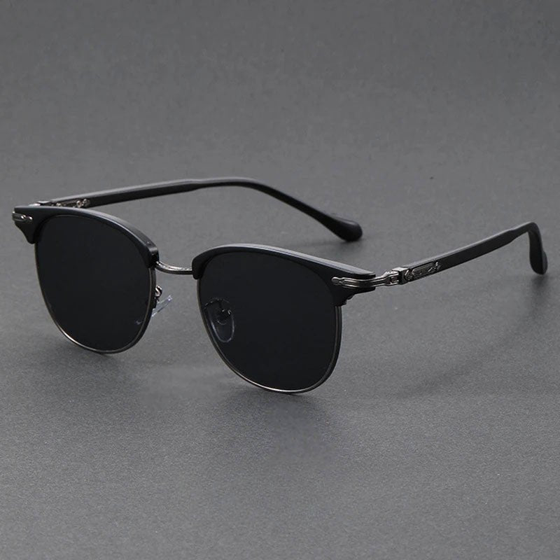 Gafas de sol Unisex estilo clubmaster montura metálica protección