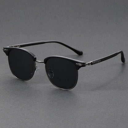 Gafas de sol Unisex estilo clubmaster montura metálica protección