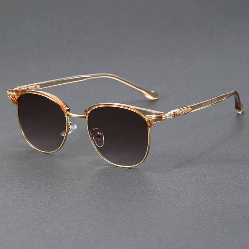 Gafas de sol Unisex estilo clubmaster montura metálica protección