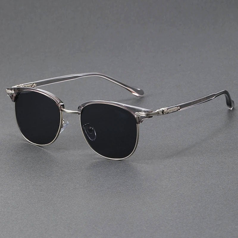 Gafas de sol Unisex estilo clubmaster montura metálica protección