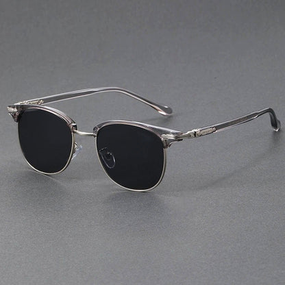 Gafas de sol Unisex estilo clubmaster montura metálica protección