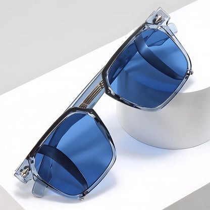 Gafas de sol Unisex Montura Cuadrada Transparente Protección UV400