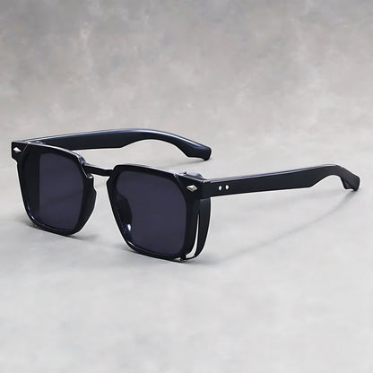 Gafas de sol Unisex Montura Cuadrada Transparente Protección UV400