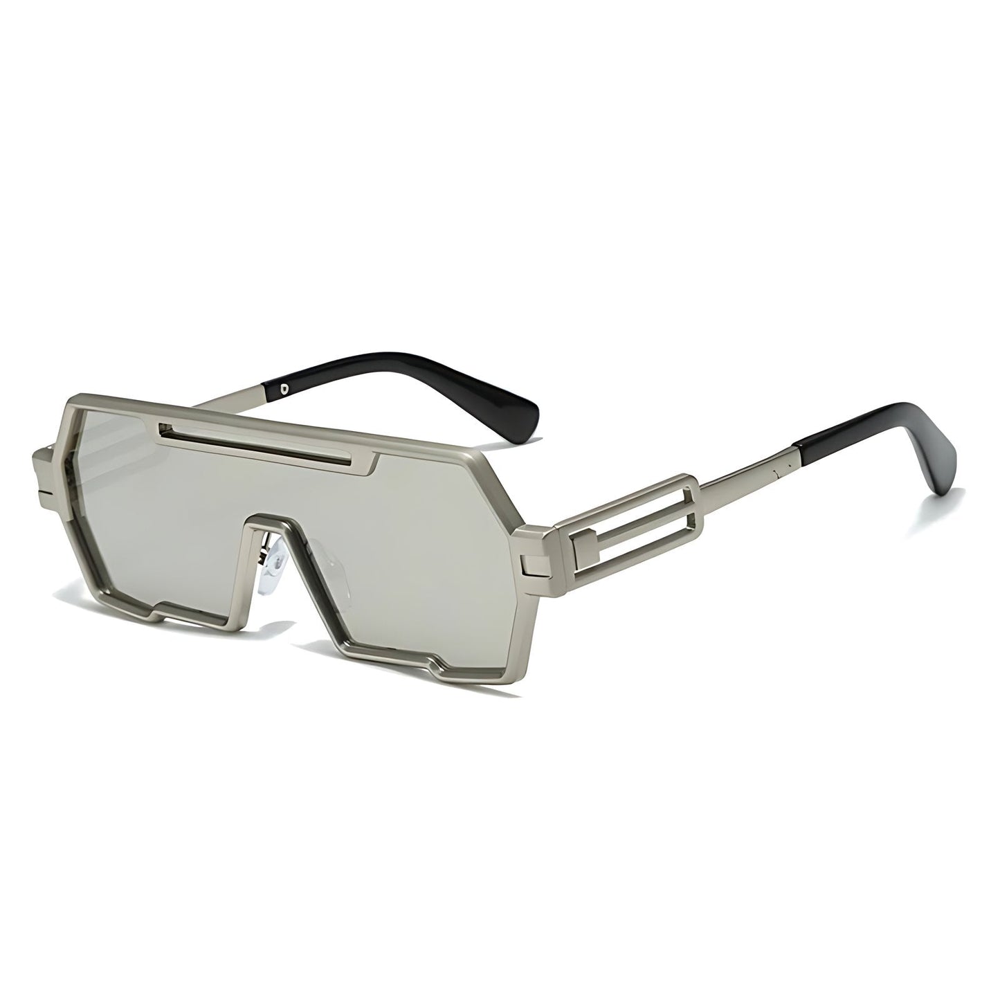 Gafas de sol Unisex montura cuadrada estilo steampunk con protección