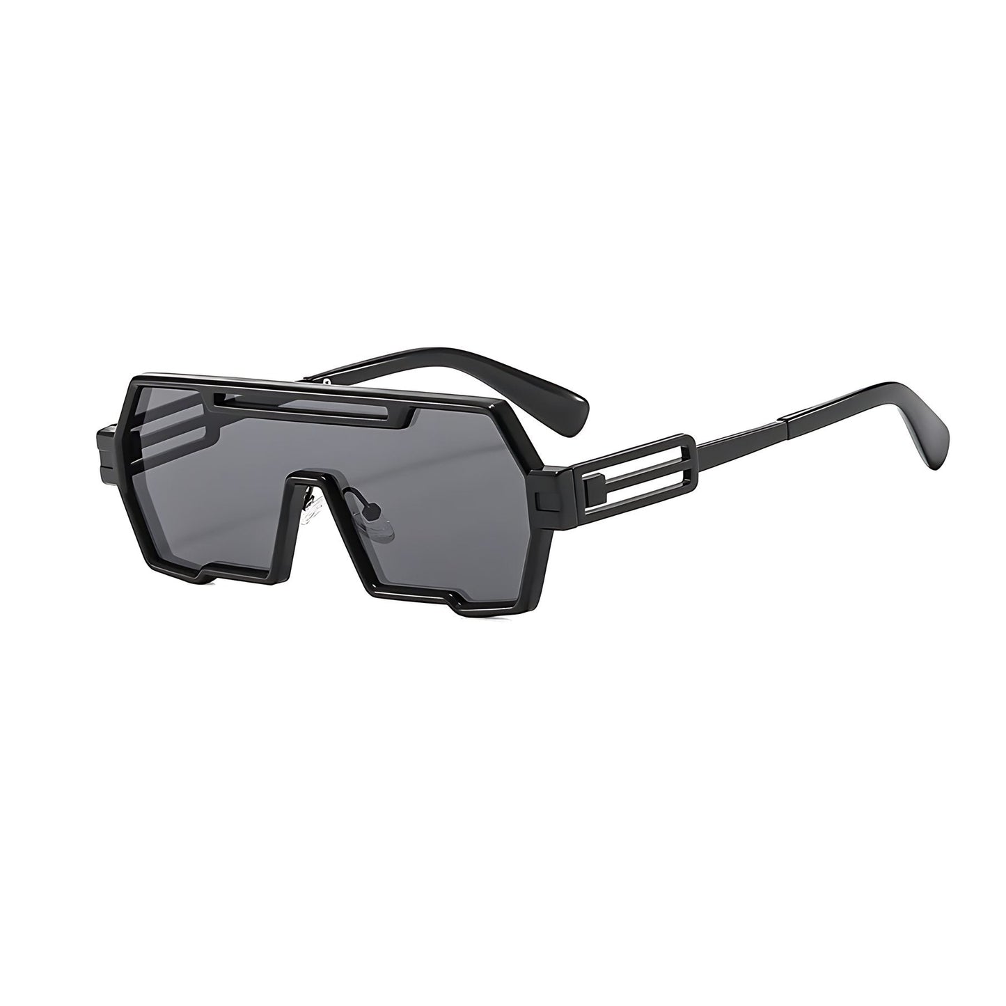 Gafas de sol Unisex montura cuadrada estilo steampunk con protección