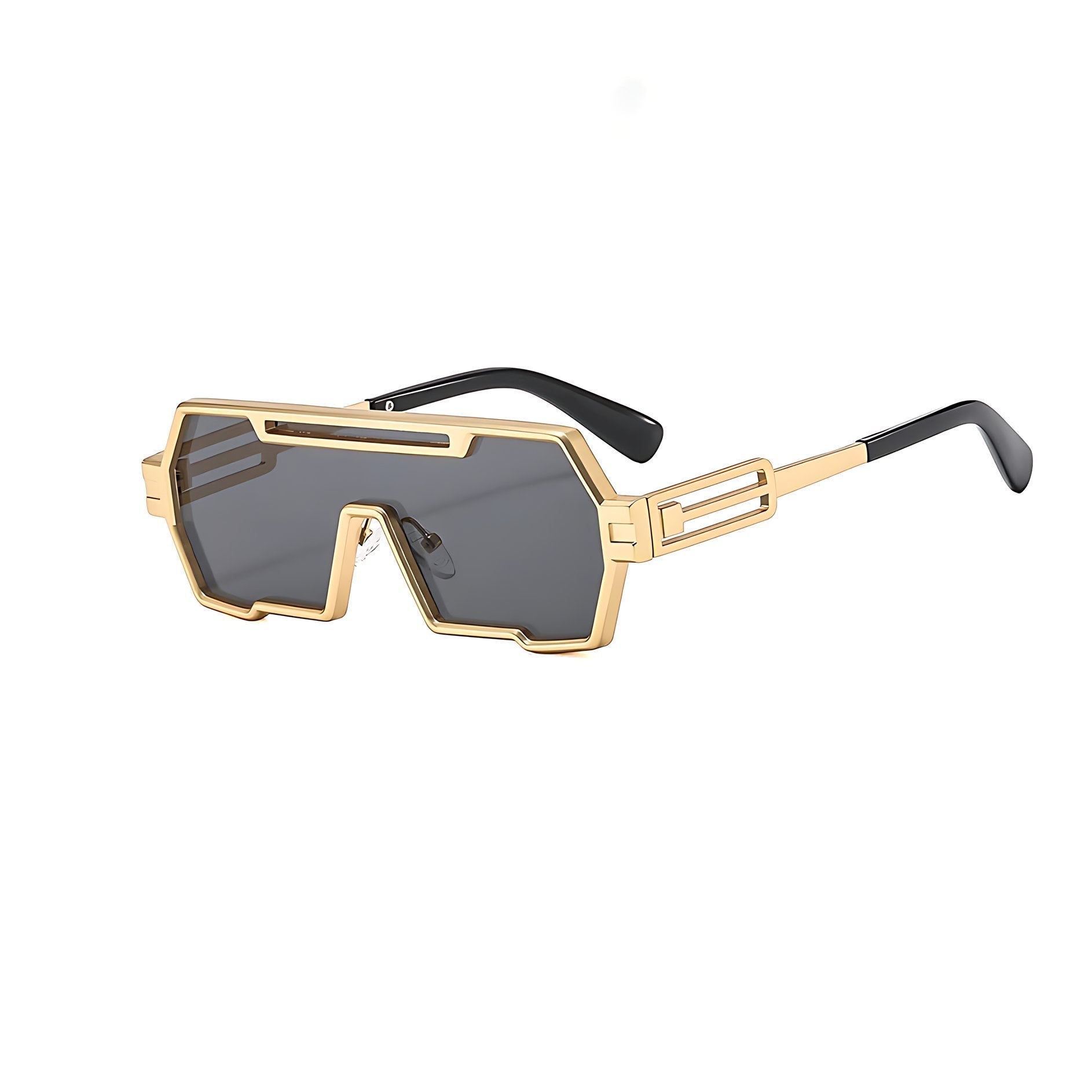 Gafas de sol Unisex montura cuadrada estilo steampunk con protección - Mavetta