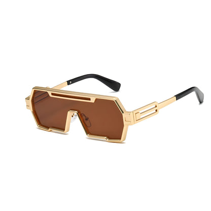 Gafas de sol Unisex montura cuadrada estilo steampunk con protección