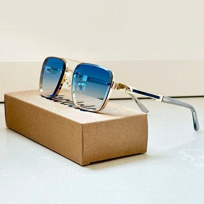 Gafas de sol unisex estilo aviador montura y lentes degradados