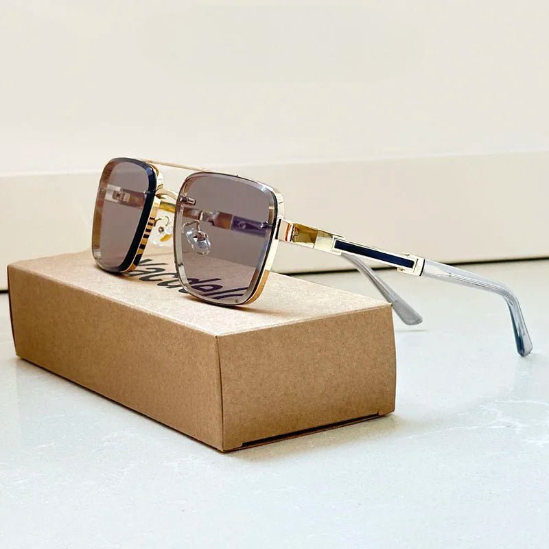 Gafas de sol unisex estilo aviador montura y lentes degradados