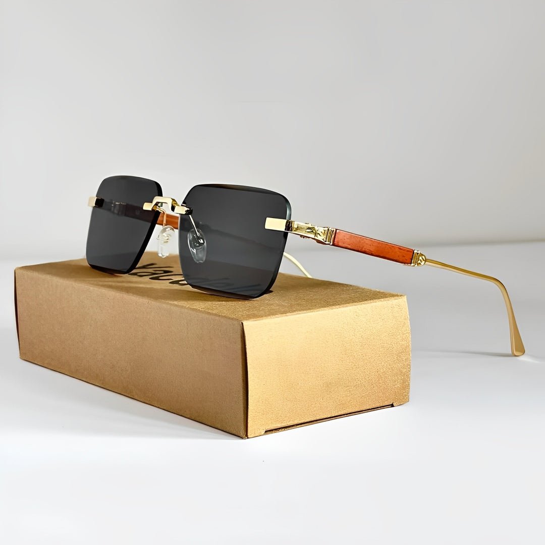 Gafas de sol unisex montura cuadrada lentes degradados protección