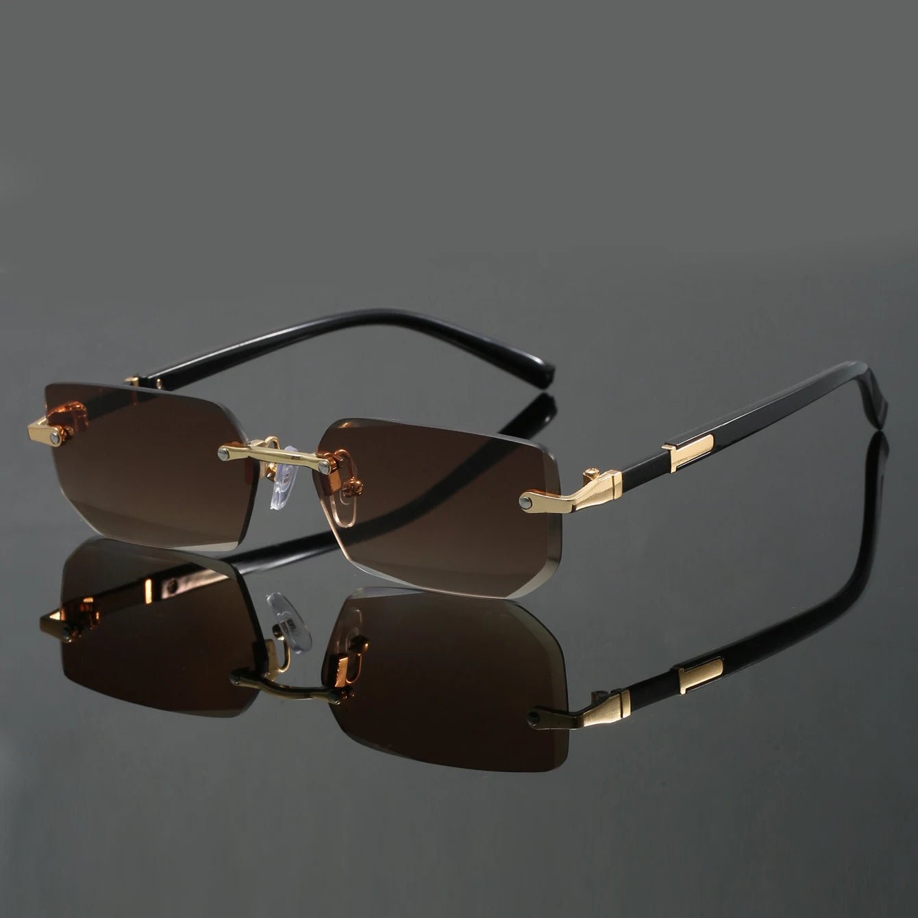 Gafas de sol Unisex con bordes cortados y protección UV400