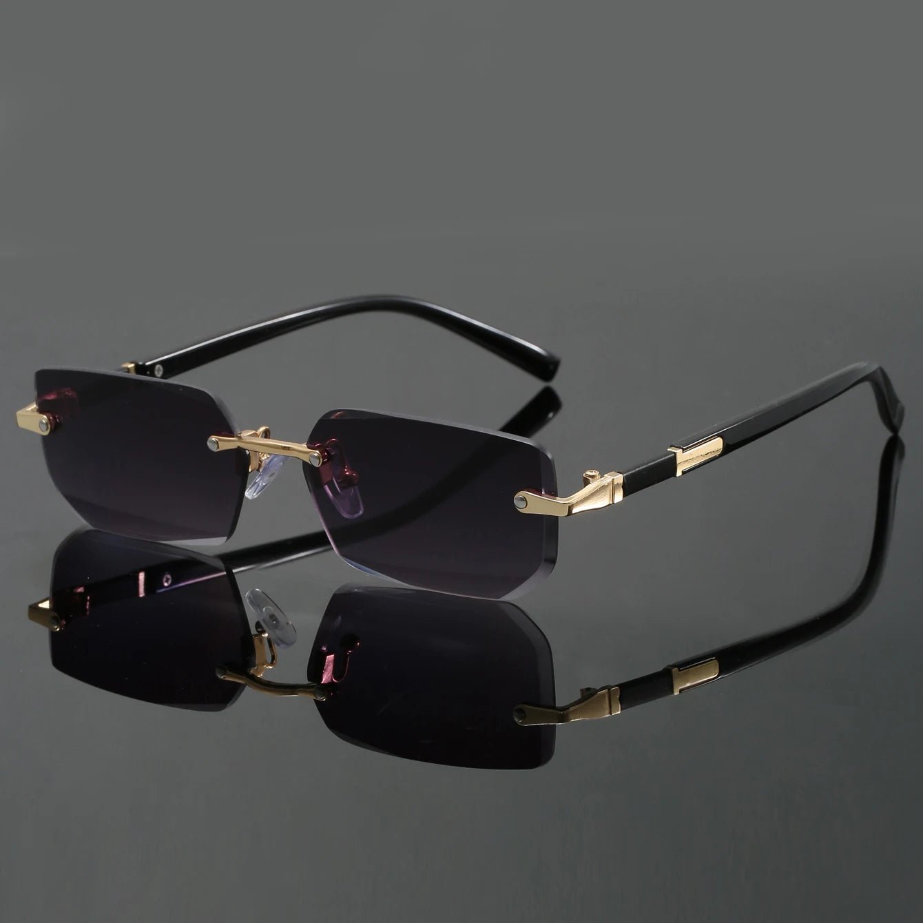 Gafas de sol Unisex con bordes cortados y protección UV400