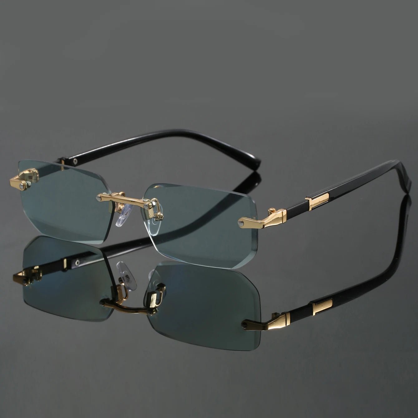 Gafas de sol Unisex con bordes cortados y protección UV400
