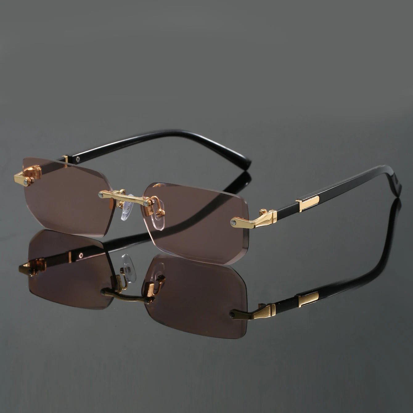 Gafas de sol Unisex con bordes cortados y protección UV400