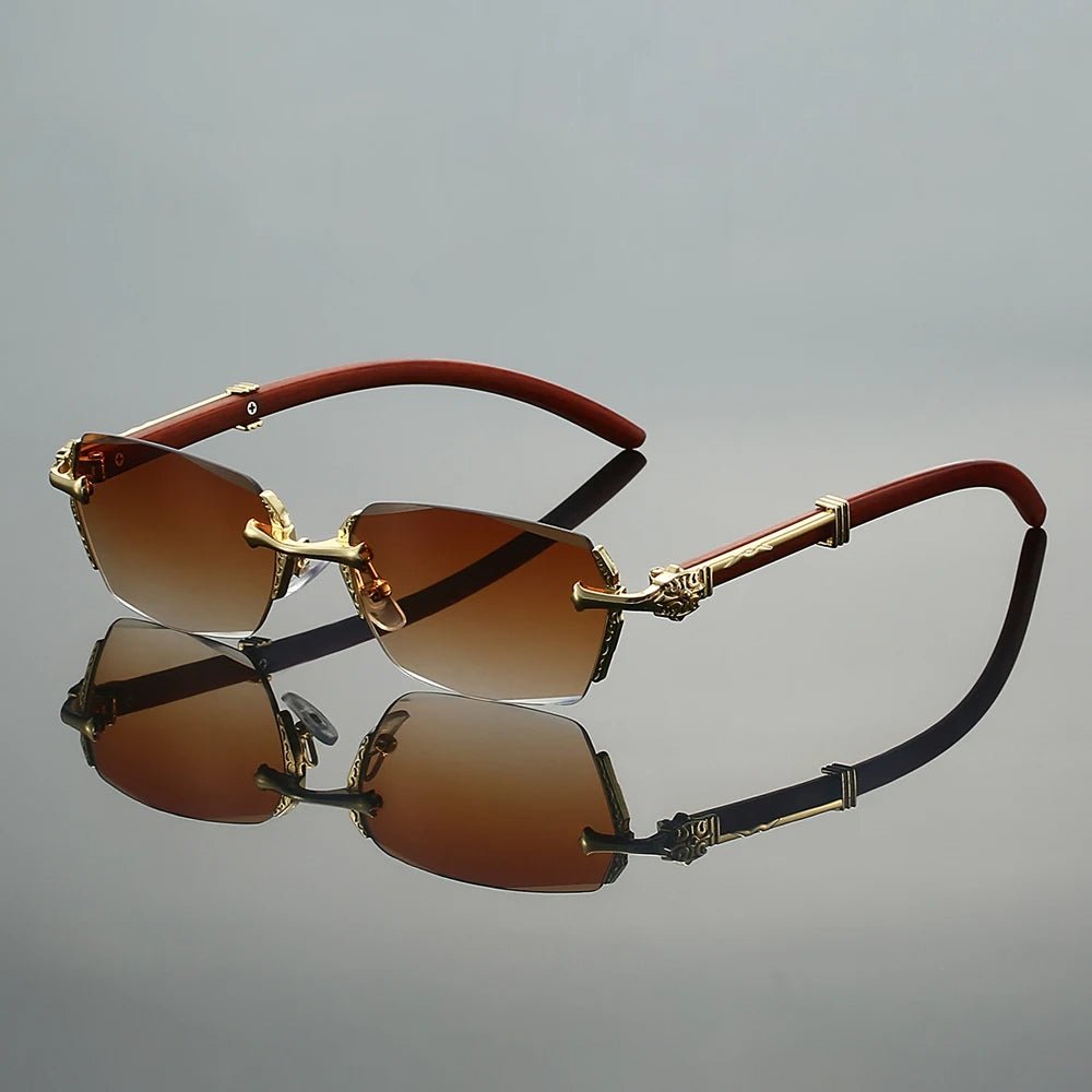 Gafas de sol Unisex con varillas metálicas y protección UV400