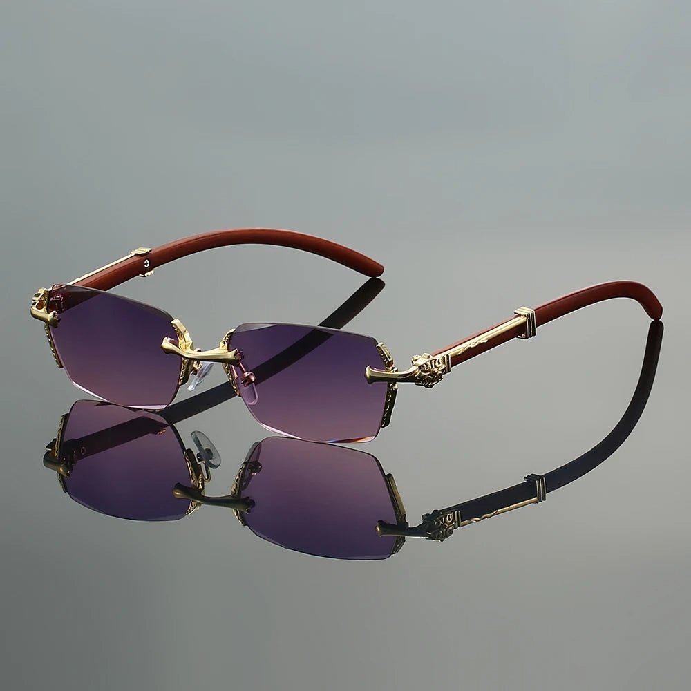 Gafas de sol Unisex con varillas metálicas y protección UV400