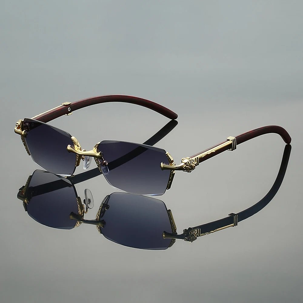 Gafas de sol Unisex con varillas metálicas y protección UV400