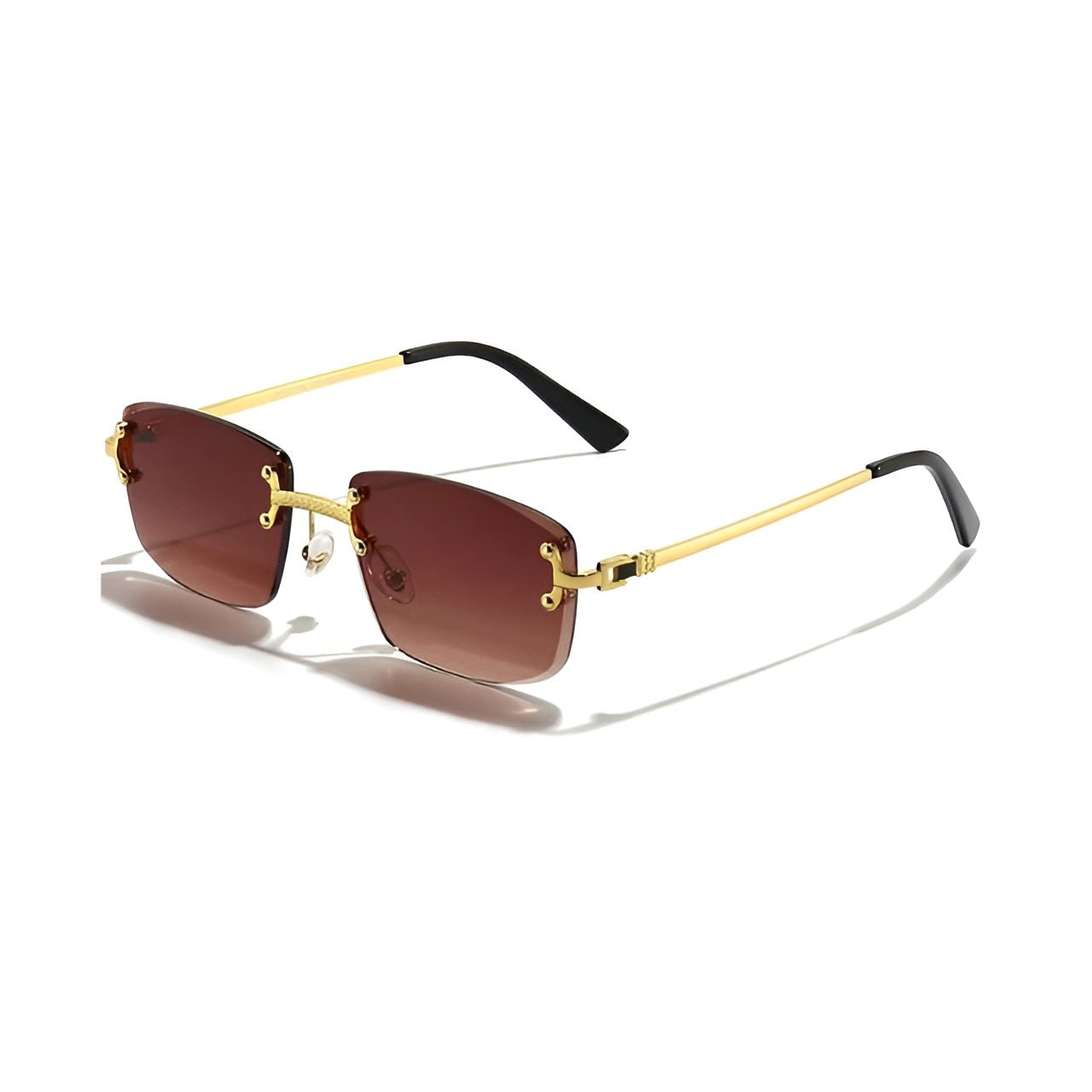Gafas de sol Unisex varillas metálicas lentes degradados UV400
