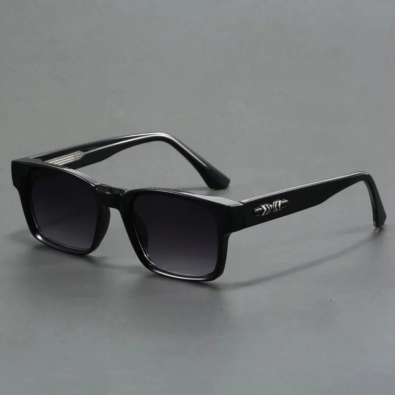Gafas de sol Unisex acetato montura cuadrada lentes degradados