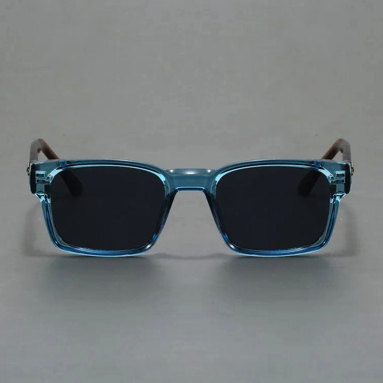 Gafas de sol Unisex acetato montura cuadrada lentes degradados