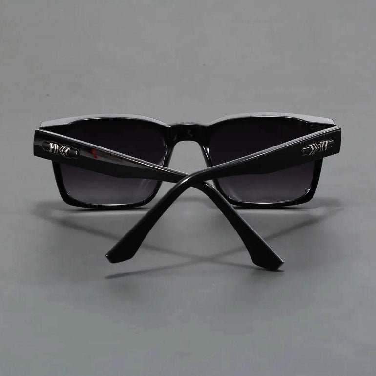 Gafas de sol Unisex acetato montura cuadrada lentes degradados