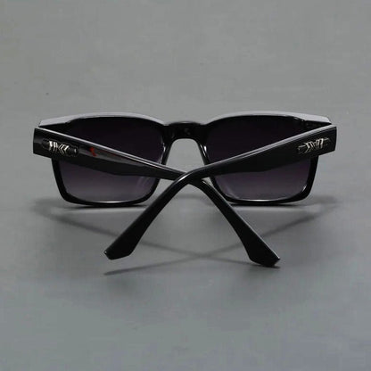 Gafas de sol Unisex acetato montura cuadrada lentes degradados