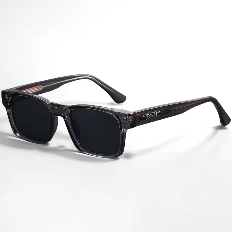 Gafas de sol Unisex acetato montura cuadrada lentes degradados UV400