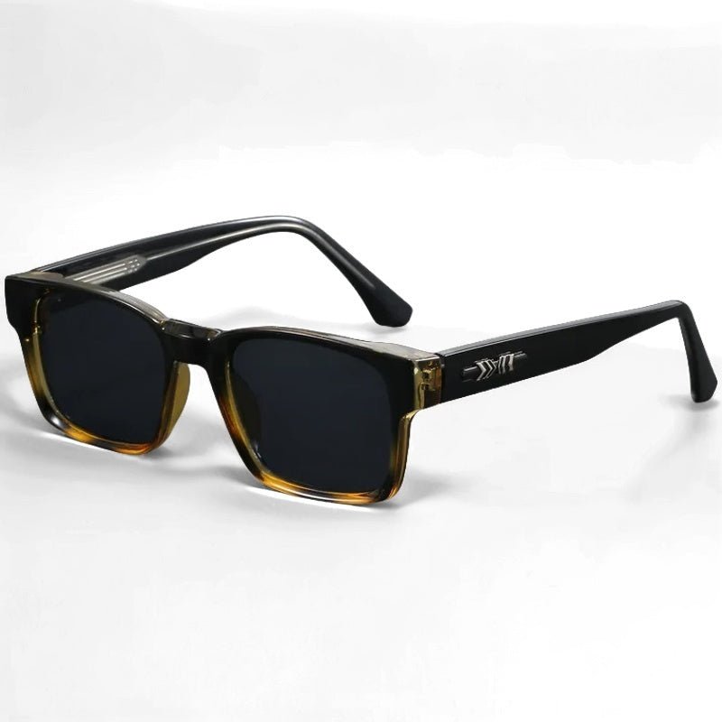 Gafas de sol Unisex acetato montura cuadrada lentes degradados UV400