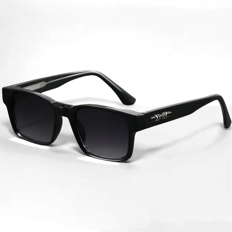 Gafas de sol Unisex acetato montura cuadrada lentes degradados UV400