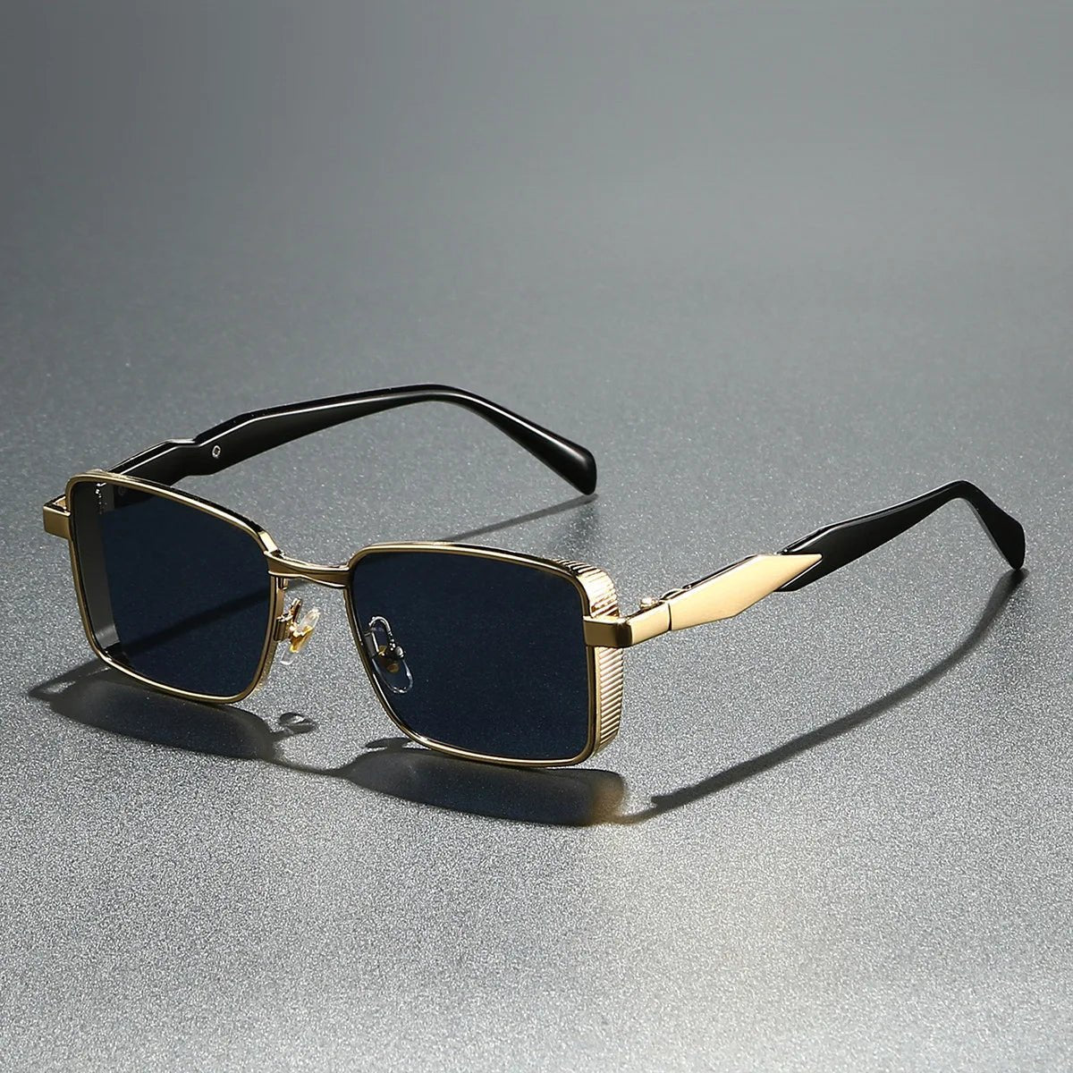 Gafas de sol Unisex Montura Metálica Cuadrada Protección UV400