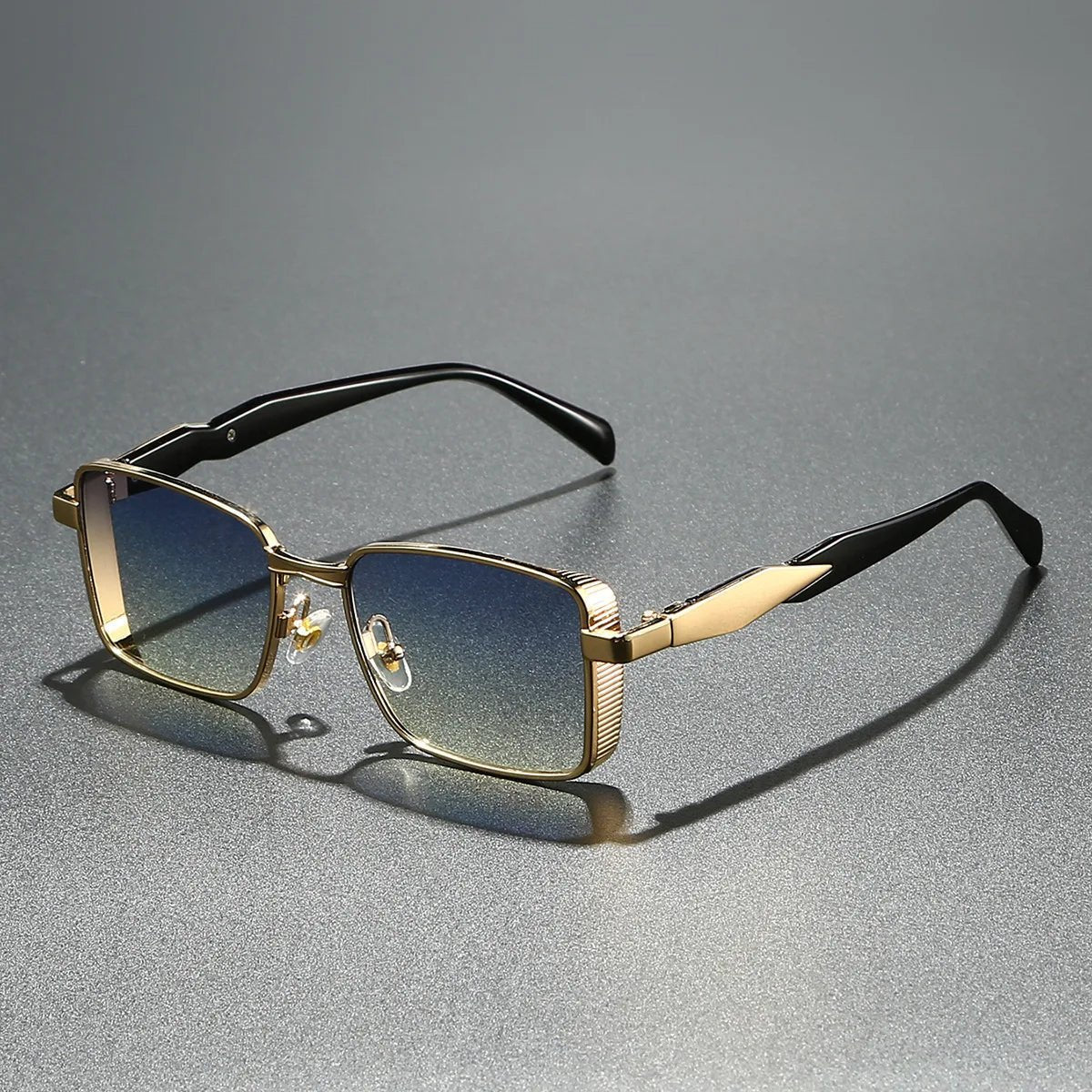 Gafas de sol Unisex Montura Metálica Cuadrada Protección UV400