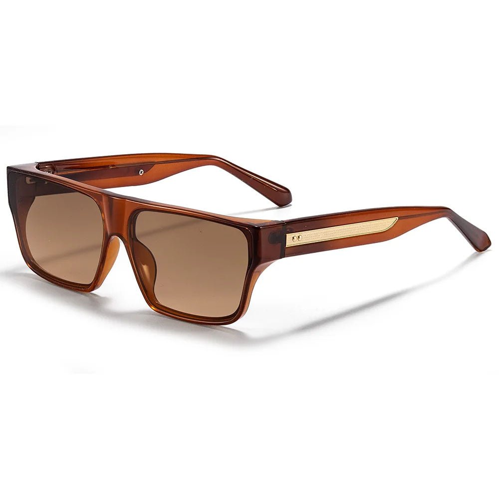 Gafas de sol unisex montura cuadrada lentes polarizadas protección