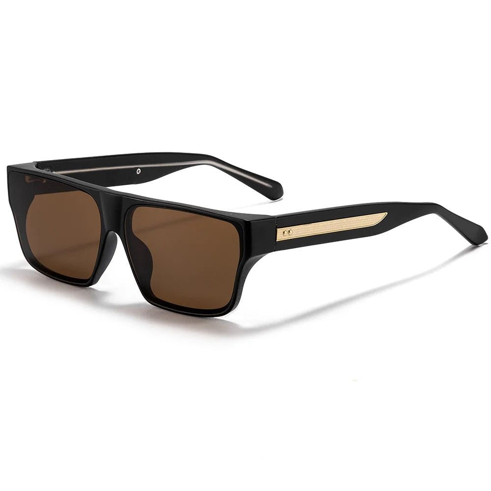 Gafas de sol unisex montura cuadrada lentes polarizadas protección