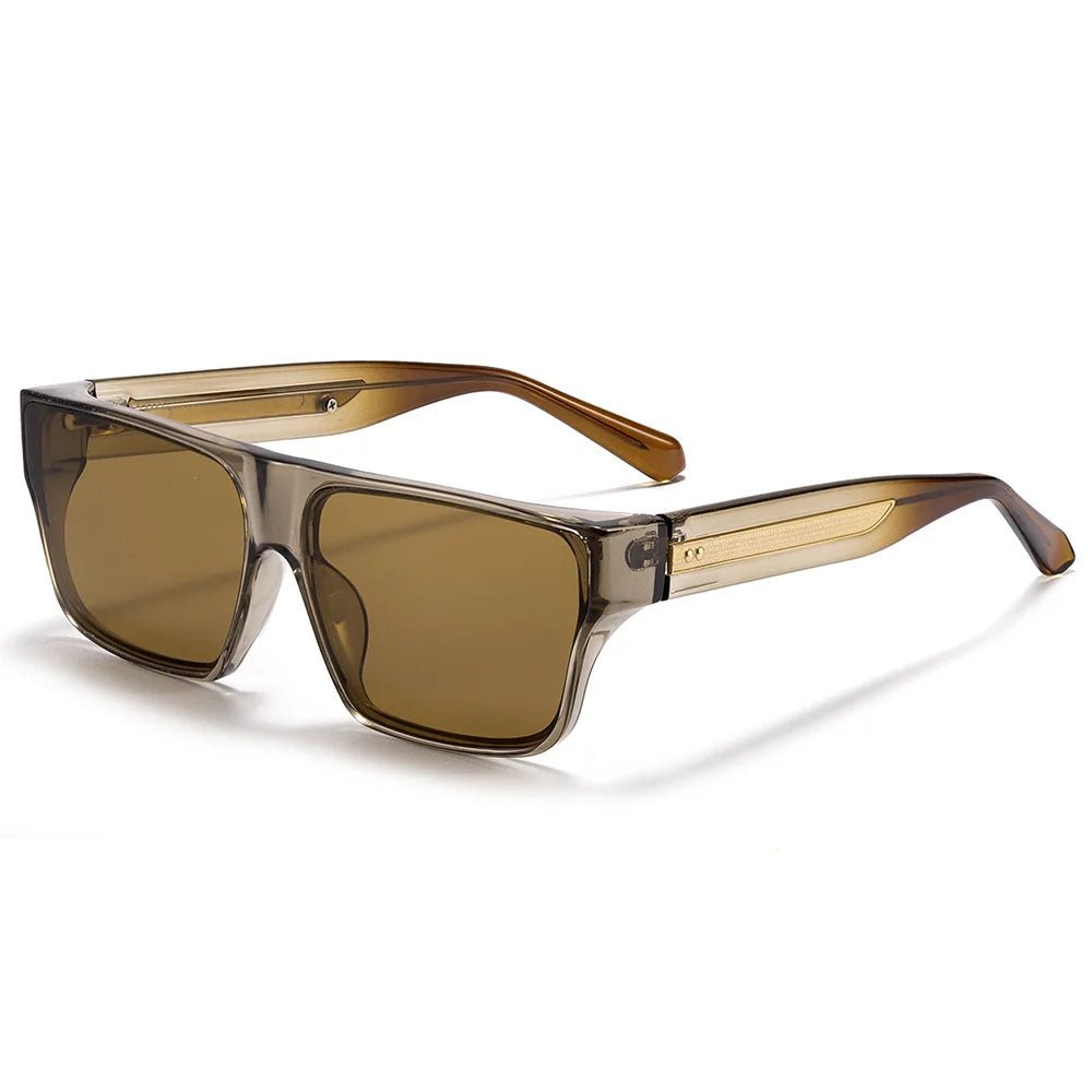 Gafas de sol unisex montura cuadrada lentes polarizadas protección