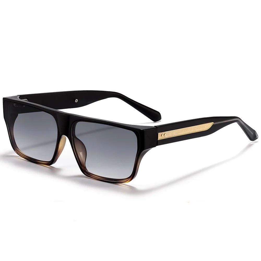 Gafas de sol unisex montura cuadrada lentes polarizadas protección