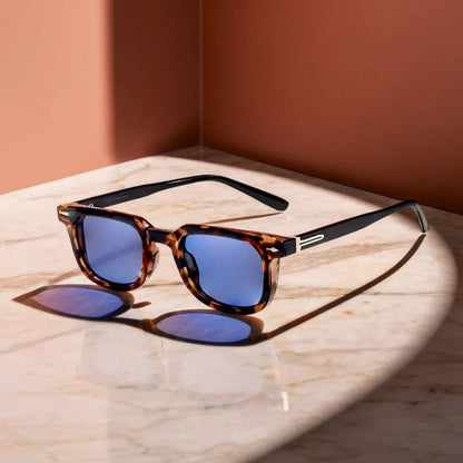 Gafas de sol Unisex Montura Carey Lentes Espejados Protección UV