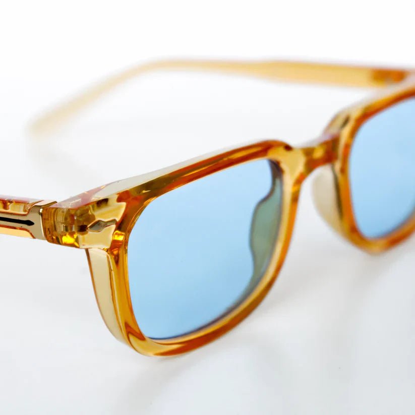 Gafas de sol Unisex Montura Carey Lentes Espejados Protección UV