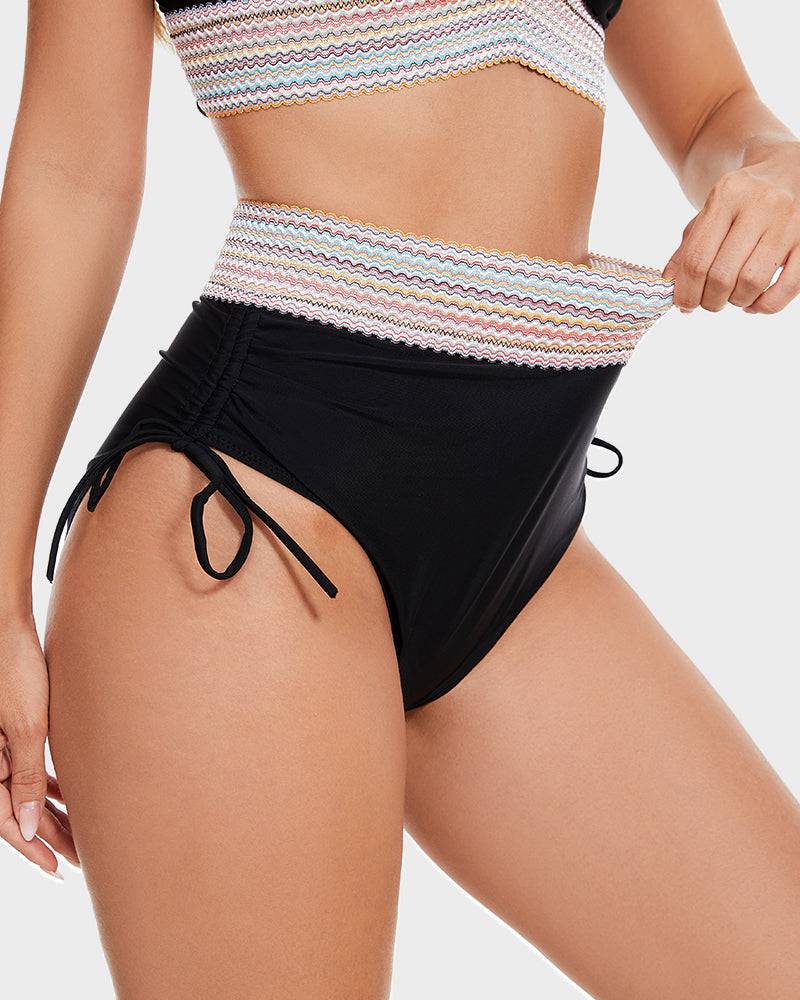 Bikini Mujer Talle Alto Control Abdomen Tirantes Ajustables