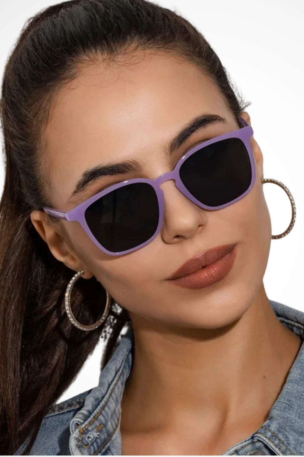 Gafas de sol mujer montura cuadrada estilo clásico